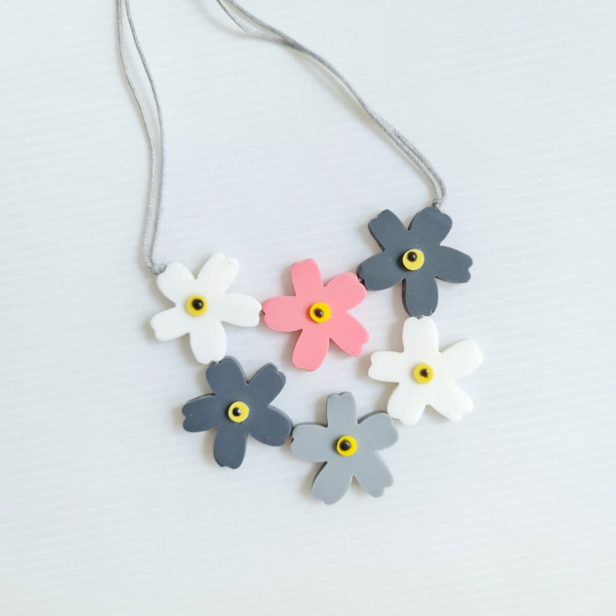 Forget Me Not Grey Necklace