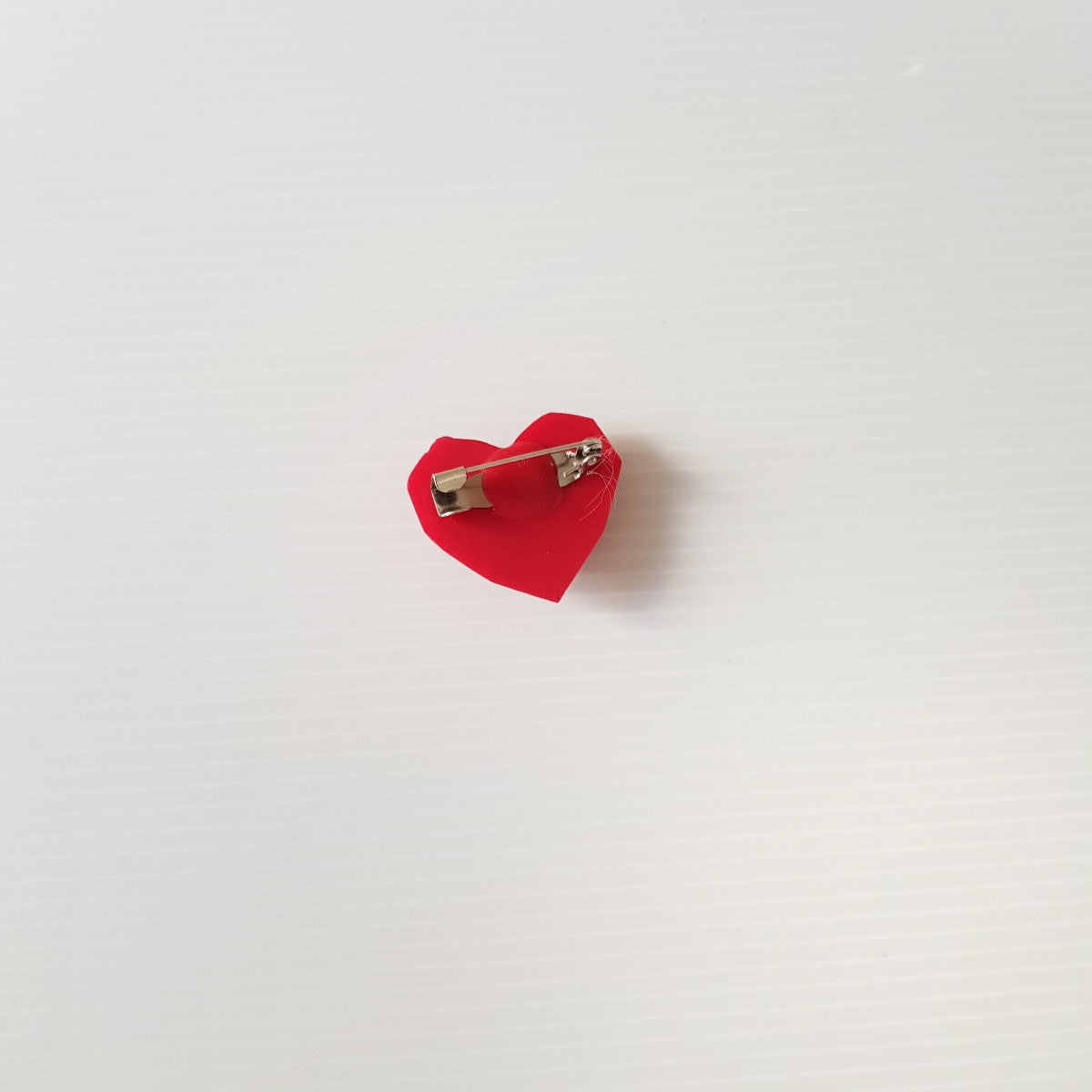 Heart Red Brooch