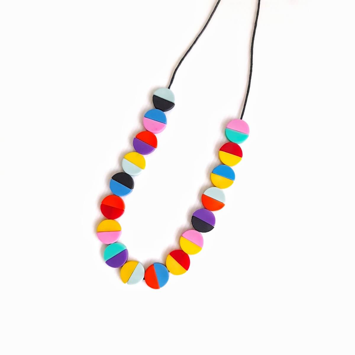 Halv Luna Vibrant Multicolour Necklace