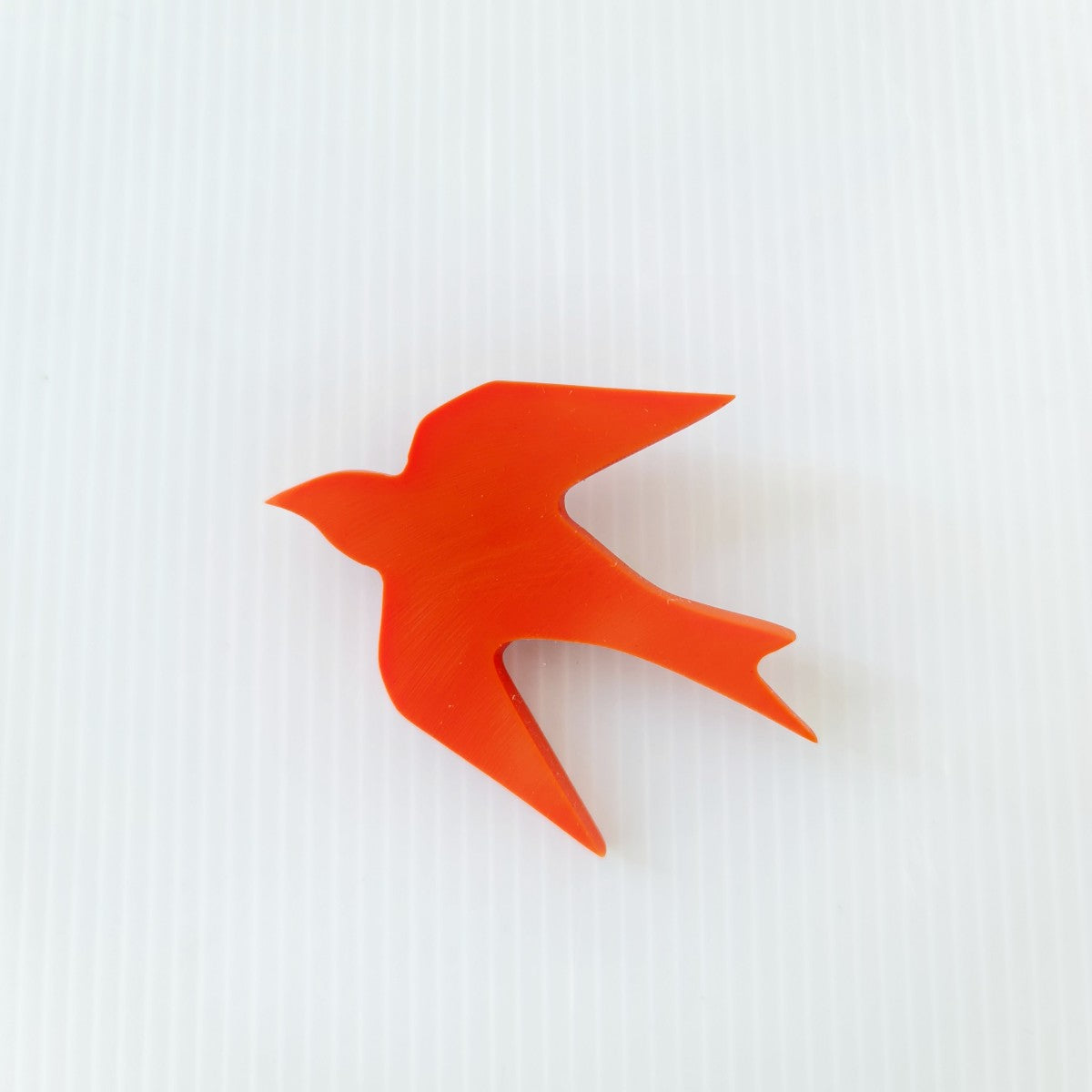 Swallow Orange Brooch