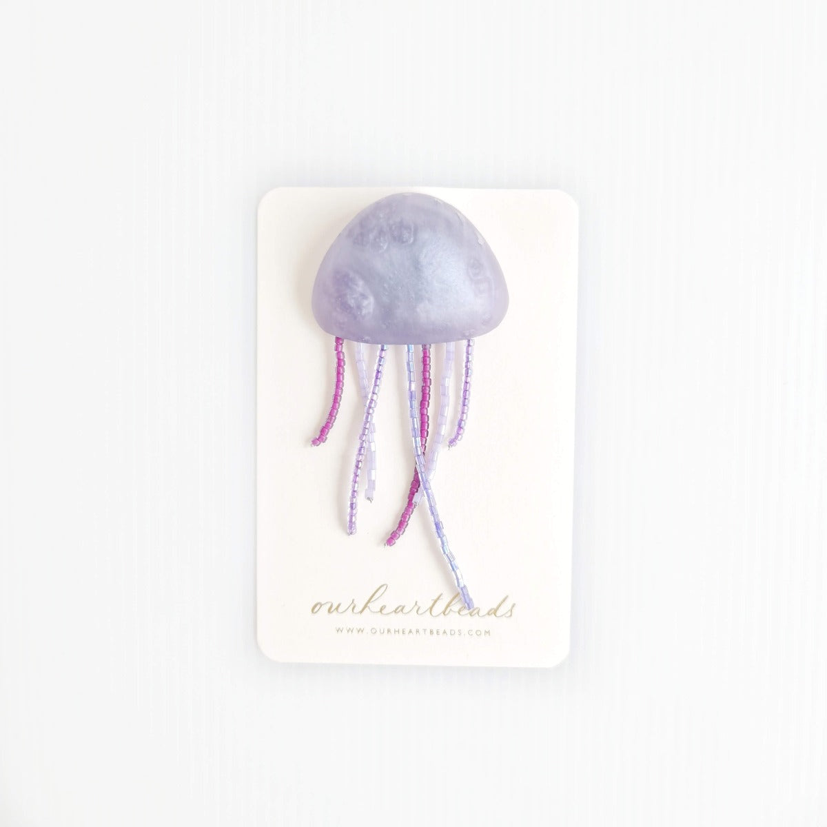 Jellyfish Lilac Brooch
