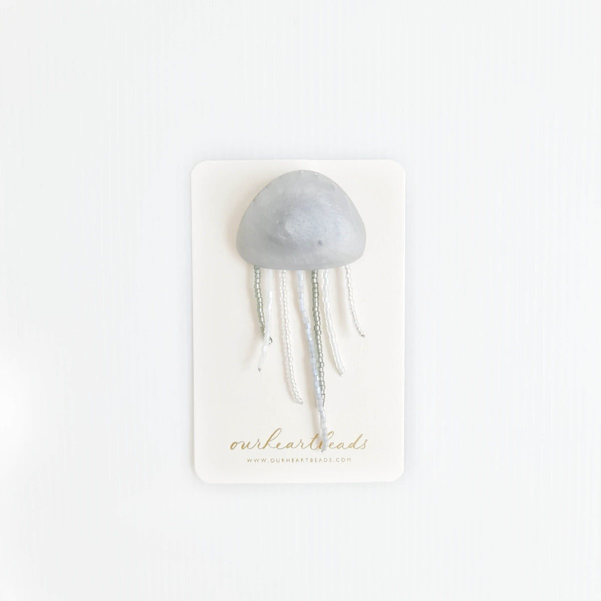 Jellyfish Silver Brooch